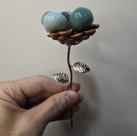 Aquamarine Crystal Flower - Picture 7 of 13